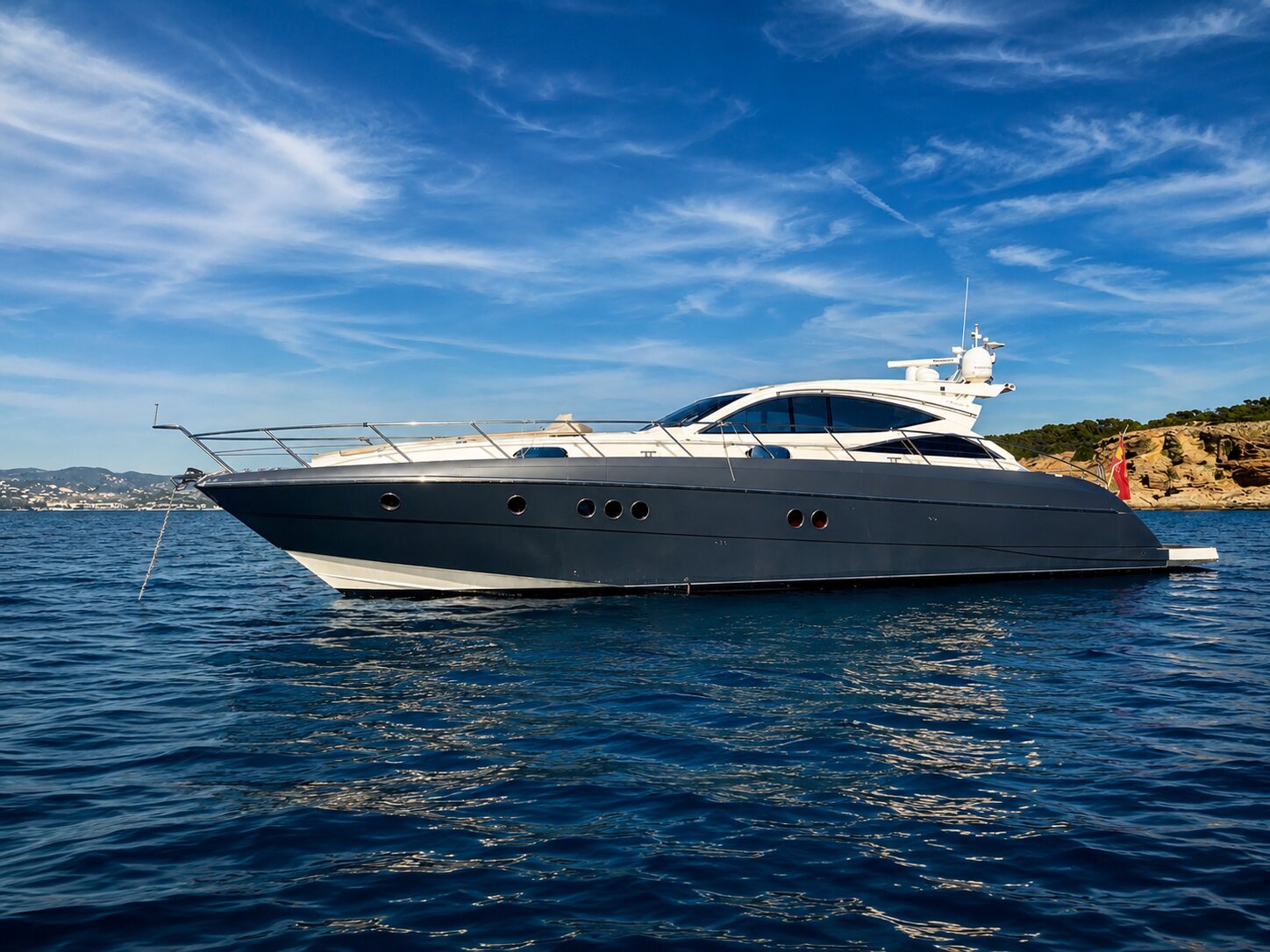 The Vytal yacht under daylight
